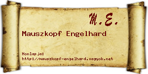 Mauszkopf Engelhard névjegykártya